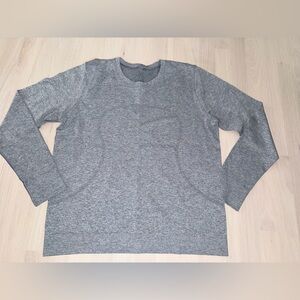 Lululemon Swiftly Relaxed Long Sleeve Top Shirt 10 Gray
